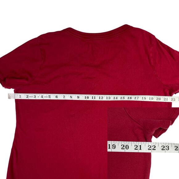 Venezia Lane Bryant Short Sleeve T-Shirt Top Plus Size 14/16 Red - Picture 8 of 10